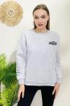 156404 B Yaka Sardonlu Sweatshirt